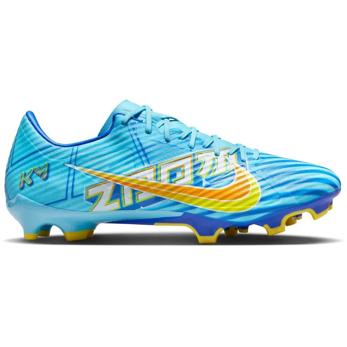 nike zoom mercurial vapor 15 kylian mbappe mg herren nockenschuhe turkis