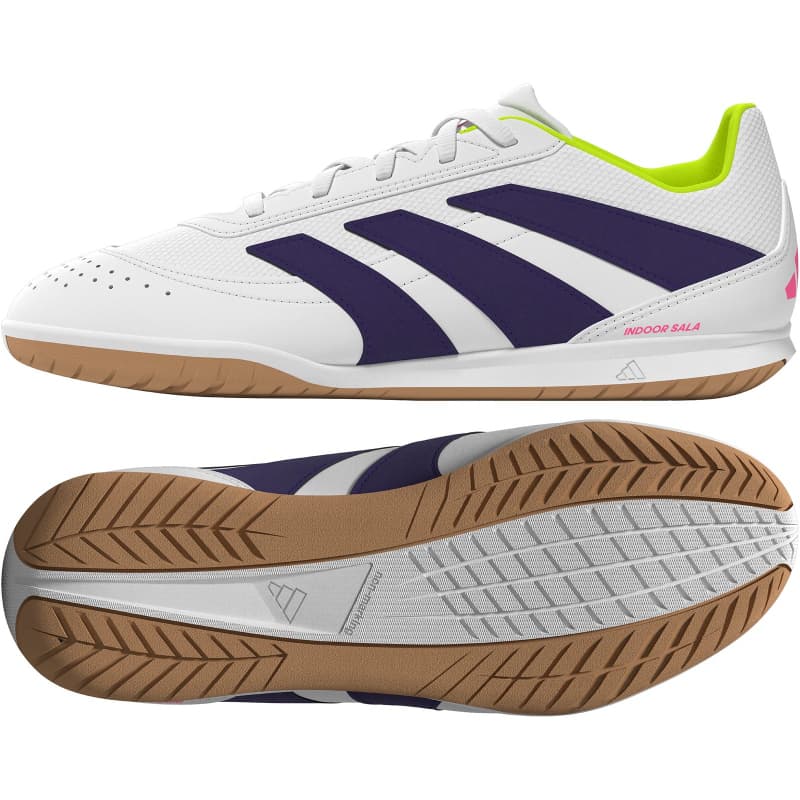 adidas predator club sala in id3804 - cloud white collegiate purple lucid lemon 38
