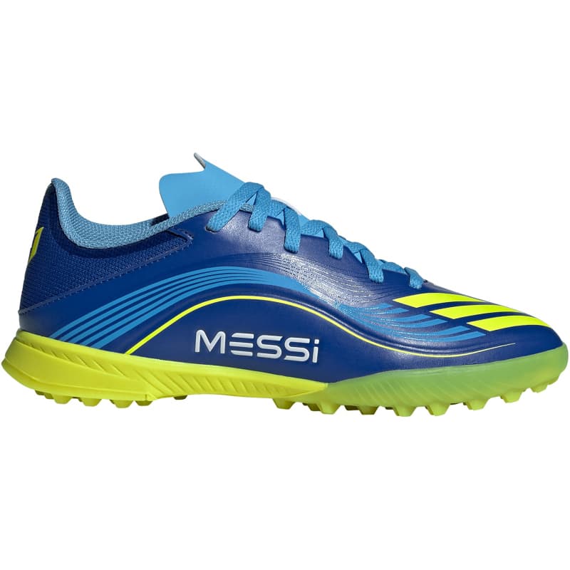 adidas f50 messi league tf multinocken-fussballschuhe jr4426 - team royal blue solar yellow semi blue burst 38