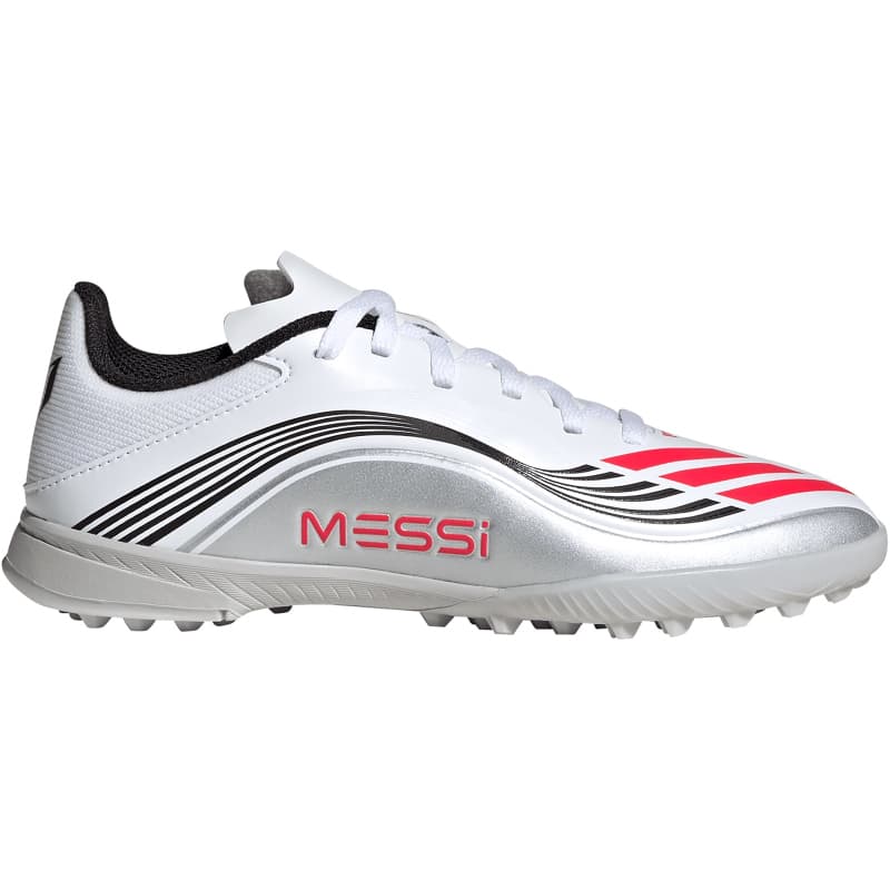 adidas f50 messi league tf multinocken-fussballschuhe jp7456 - cloud white lucid red silver met 35