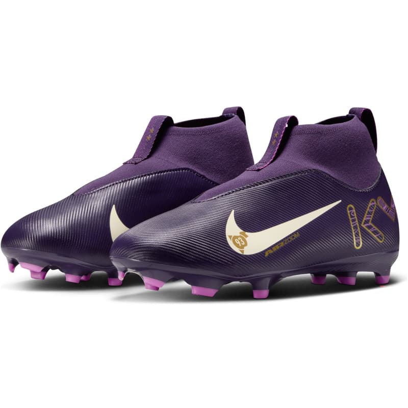 nike jr mercurial superfly 10 kylian mbappe mg fussballschuhe kinder 500 - grand pale ivory 33