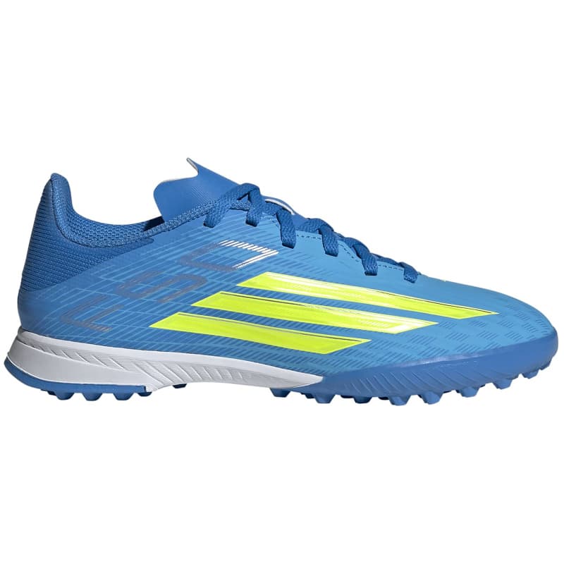 adidas f50 league tf multinocken-fussballschuhe jr9017 - lucid ray blue team solar yellow 2 lucid aquamarine 30 5
