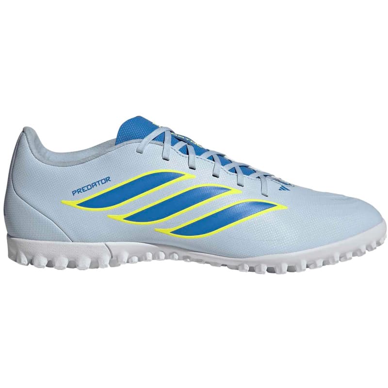 adidas predator club tf multinocken-fussballschuhe js0355 - crystal sky ray blue team solar yellow 2 40