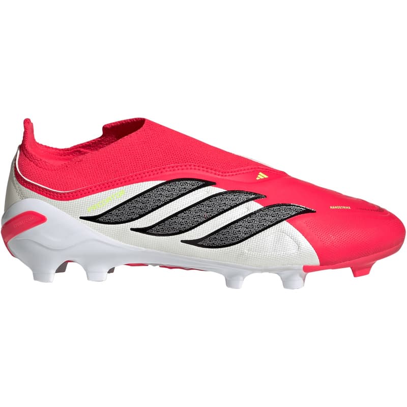adidas predator league laceless fg jr7890 - lucid red core black cloud white 31 5