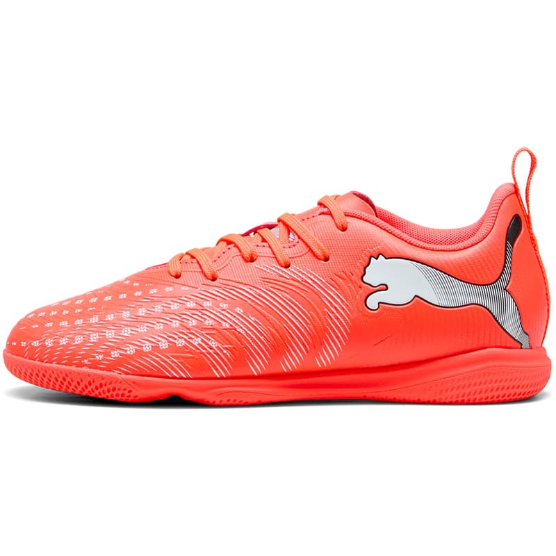 puma future 9 play it fussballschuhe kinder 01 - glowing puma puma puma silver 28