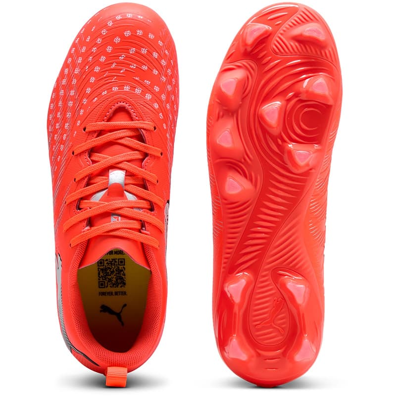 puma future 9 play fussballschuhe kinder 01 - glowing puma puma puma silver 29